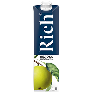 Сок Rich яблочный 1 л